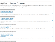 Tablet Screenshot of fast-12secondcommute.blogspot.com