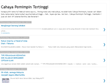 Tablet Screenshot of cahayapemimpintertinggi.blogspot.com