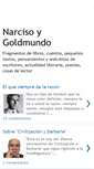 Mobile Screenshot of narcisoygoldmundo.blogspot.com