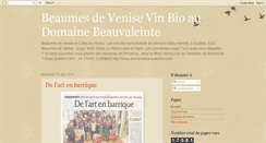 Desktop Screenshot of domainebeauvalcinte.blogspot.com