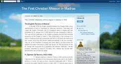 Desktop Screenshot of firstchristianmissioninmadras.blogspot.com