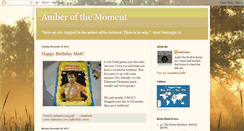 Desktop Screenshot of amber-of-the-moment.blogspot.com