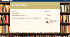 Desktop Screenshot of lebensreform.blogspot.com