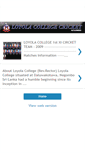 Mobile Screenshot of loyolacircket.blogspot.com