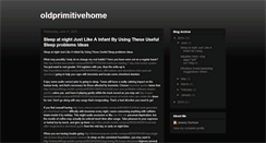 Desktop Screenshot of oldprimitivehome.blogspot.com