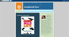 Desktop Screenshot of exceptional-lives.blogspot.com