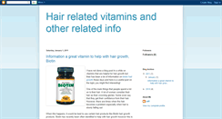 Desktop Screenshot of hairvitaminsinformation.blogspot.com