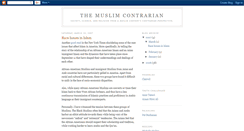 Desktop Screenshot of muslimcontrarian.blogspot.com