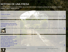 Tablet Screenshot of notitasdeunafresa.blogspot.com