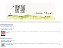 Tablet Screenshot of florencia-gestioncultural.blogspot.com