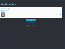 Tablet Screenshot of duncanvinson.blogspot.com