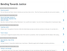 Tablet Screenshot of bendingtowardsjustice.blogspot.com