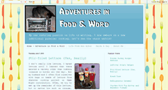 Desktop Screenshot of foodandword.blogspot.com