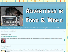 Tablet Screenshot of foodandword.blogspot.com