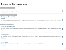 Tablet Screenshot of curmudgeonjoy.blogspot.com