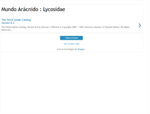 Tablet Screenshot of lycosidaes.blogspot.com