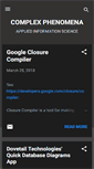 Mobile Screenshot of complexphenomena.blogspot.com