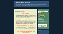Desktop Screenshot of howmachinework.blogspot.com