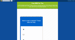 Desktop Screenshot of freesmsforyou.blogspot.com
