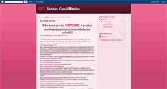 Desktop Screenshot of canalmenina.blogspot.com