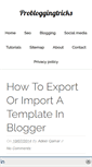 Mobile Screenshot of bloggerbloggingtricks.blogspot.com