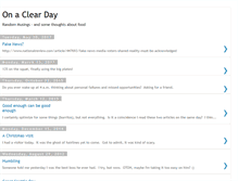 Tablet Screenshot of onaclearday.blogspot.com