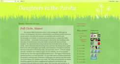 Desktop Screenshot of daughtersintheparsha.blogspot.com