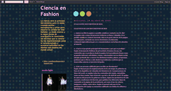 Desktop Screenshot of cienciafashioncool.blogspot.com