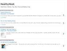 Tablet Screenshot of healthyweek.blogspot.com
