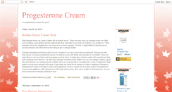 Desktop Screenshot of progesteronecreaminfo.blogspot.com