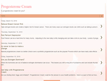 Tablet Screenshot of progesteronecreaminfo.blogspot.com