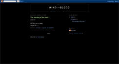 Desktop Screenshot of mine-blog-noob.blogspot.com