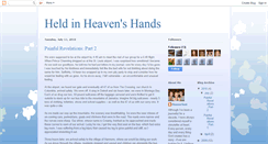 Desktop Screenshot of heldinheavenshands.blogspot.com