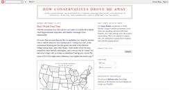 Desktop Screenshot of howconservativesdrovemeaway.blogspot.com