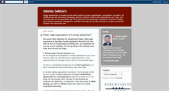 Desktop Screenshot of ideellasektorn.blogspot.com