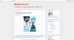 Desktop Screenshot of meuwishlist.blogspot.com