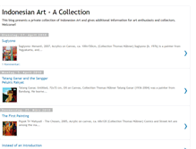 Tablet Screenshot of indonesianart-collection.blogspot.com