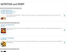 Tablet Screenshot of nutrition-and-sport.blogspot.com