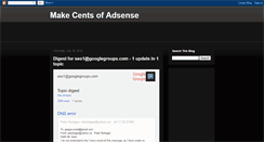 Desktop Screenshot of makeadsensecents.blogspot.com