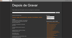Desktop Screenshot of depoisdegravar.blogspot.com