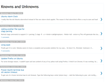 Tablet Screenshot of knownsandunknowns.blogspot.com