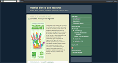 Desktop Screenshot of masticandomusica.blogspot.com