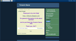 Desktop Screenshot of forearmdance.blogspot.com