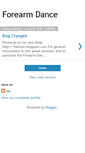 Mobile Screenshot of forearmdance.blogspot.com