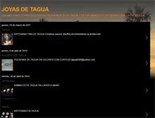 Tablet Screenshot of joyasdetagua.blogspot.com