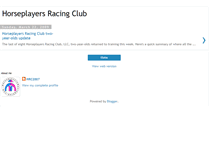 Tablet Screenshot of horseplayersracingclub.blogspot.com