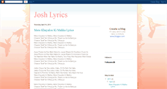 Desktop Screenshot of josh-themovielyrics.blogspot.com