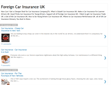 Tablet Screenshot of foreign-car-insurance-uk.blogspot.com