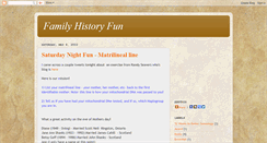 Desktop Screenshot of familyhistoryfunforall.blogspot.com