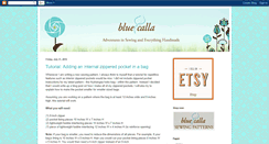 Desktop Screenshot of bluecallasews.blogspot.com